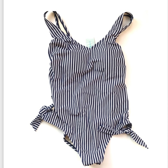 Crystal Blue Other - NWT Crystal Blue one-piece swimwear stripes sz L